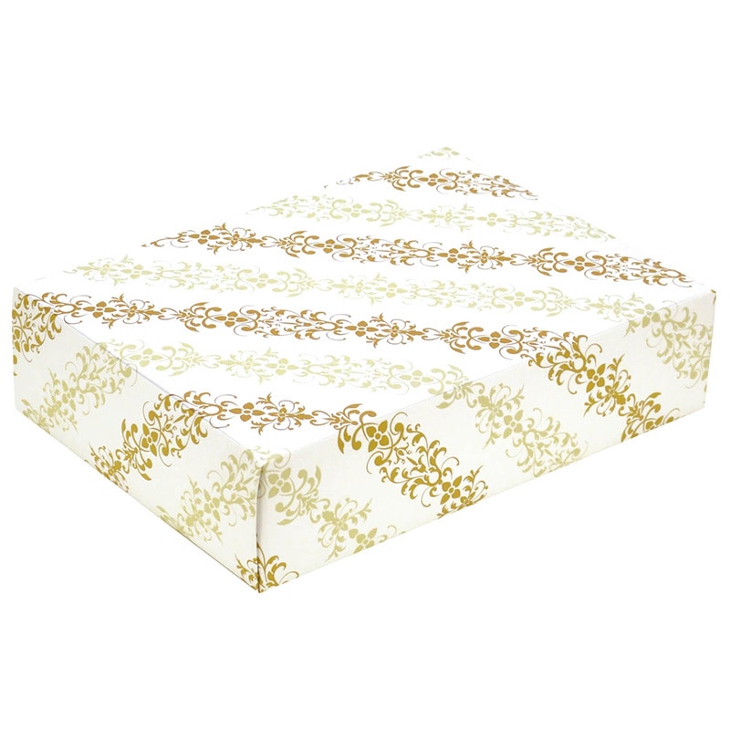 ササガワ ロール包装紙 フラールリボン金 半才 35-689 2枚 1本(ご注文単位5本)【直送品】