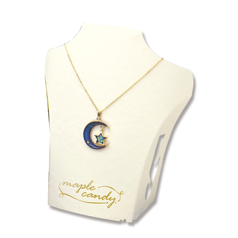 ササガワ ネックレススタンド 3枚袋入 44-5810　ホワイト 1冊（ご注文単位1冊）【直送品】