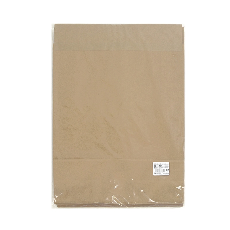 ササガワ 宅配袋 未晒　320×110×400　10枚 32-1494　10枚 1包（ご注文単位1包）【直送品】