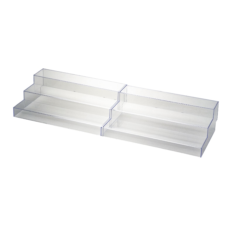 ササガワ スライド式ひな段 クリア 32-4562 1台（ご注文単位1台）【直送品】