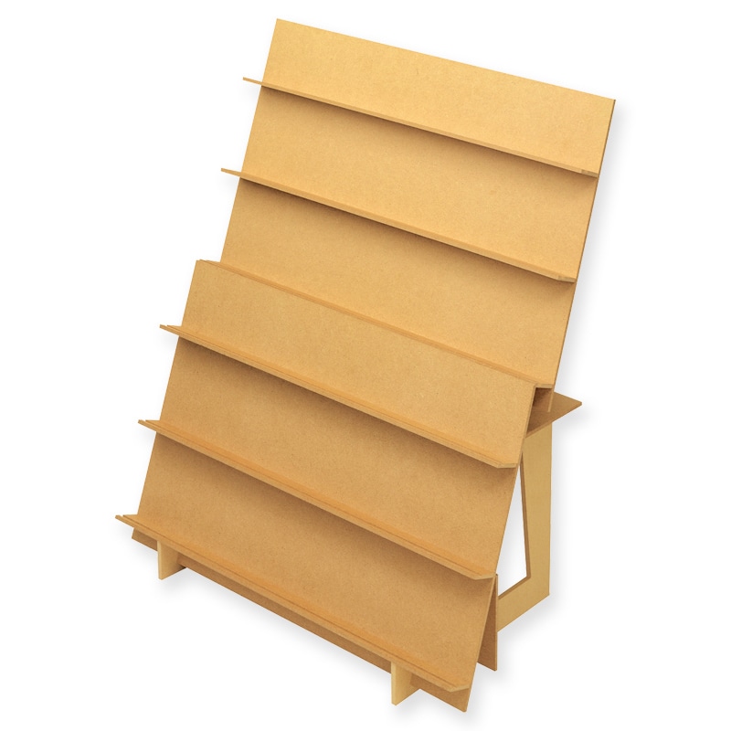 ササガワ 組立式木製傾斜飾り棚 2Way 44-5851 1台（ご注文単位1台）【直送品】