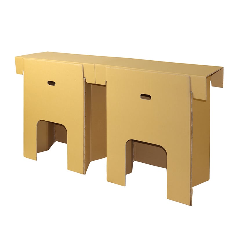 ササガワ ダンボール製作業台 蓋なし 小 2台セット 32-4746 1台（ご注文単位1台）【直送品】