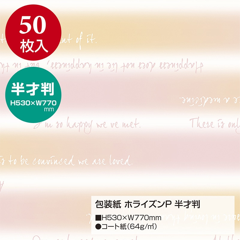 ササガワ 包装紙 ホライズンP 半才判 49-1137 50枚 1包(ご注文単位1包)【直送品】