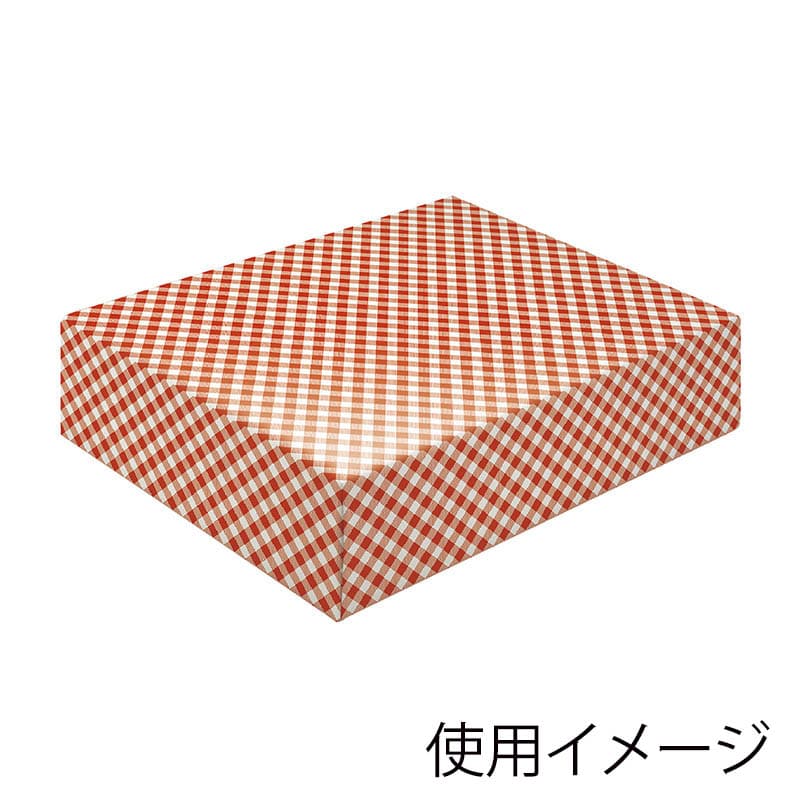 ササガワ 包装紙 半才判 レトロギンガム赤 50枚 49-1154 1包(ご注文単位1包)【直送品】