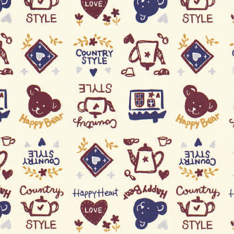 ササガワ 包装紙 カントリースタイル　半才判 49-1315　50枚 1包（ご注文単位1包）【直送品】