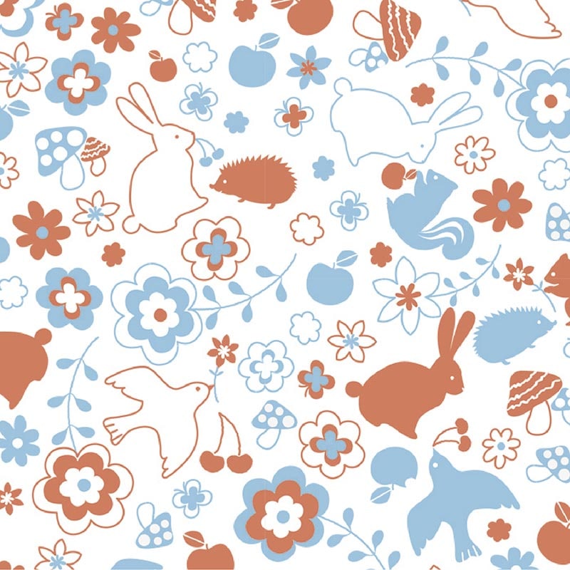 ササガワ 包装紙 半才判　レトロガーリー　50枚 49-1415 1包（ご注文単位1包）【直送品】