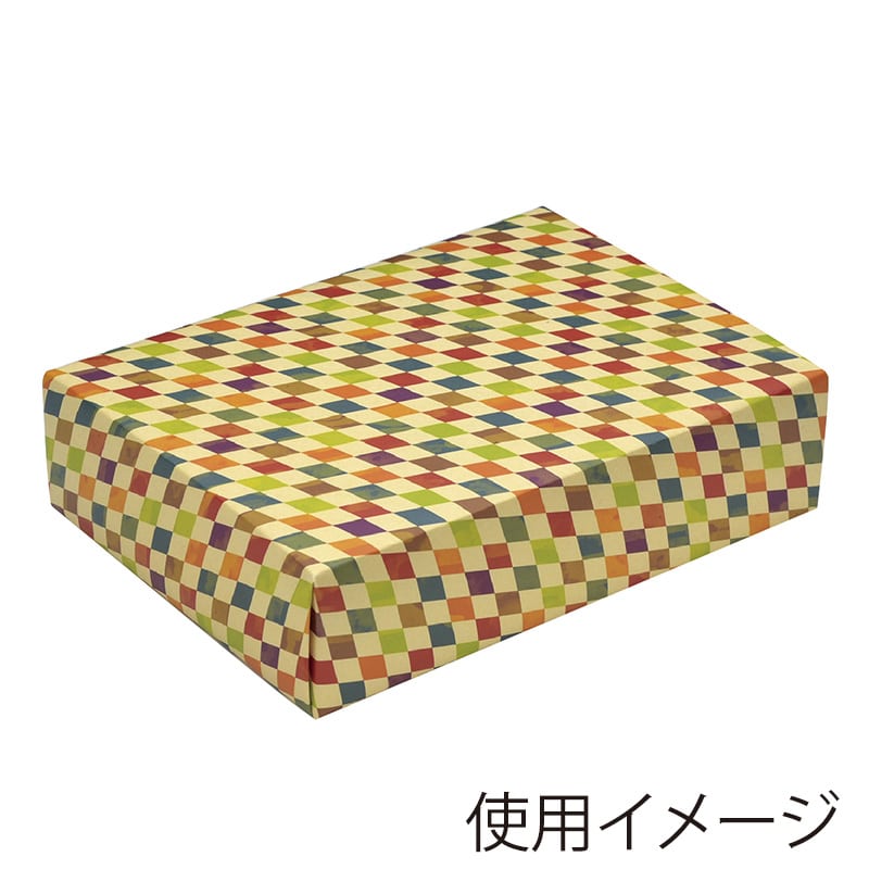 ササガワ 包装紙 レトロダイヤ　半才判 49-1419　50枚 1包（ご注文単位1包）【直送品】