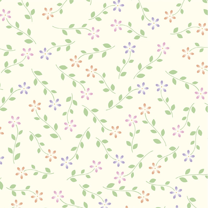 ササガワ 包装紙 プティフルール　半才判 49-1504　50枚 1包（ご注文単位1包）【直送品】