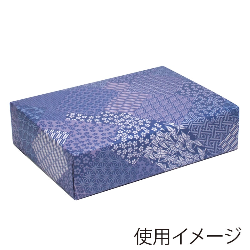 ササガワ 包装紙 千代紙合わせ 紺 半才判 49-1716 50枚 1包(ご注文単位1包)【直送品】