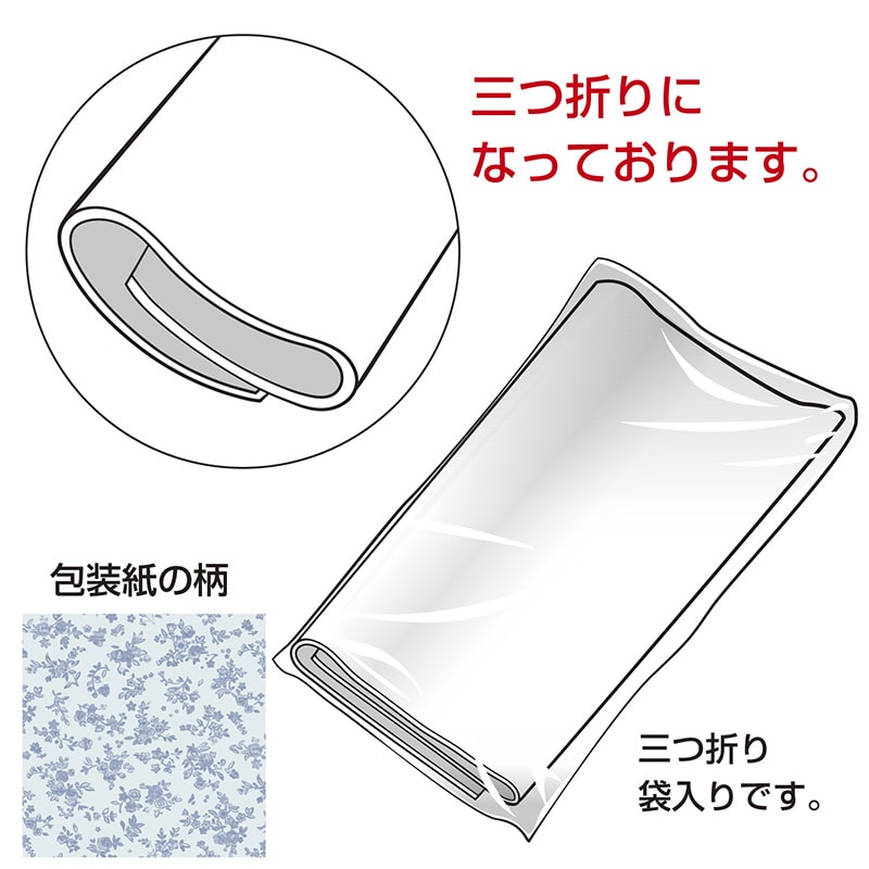 ササガワ 包装紙 ブルーフラワー 全判 49-2500 50枚 1包(ご注文単位1包)【直送品】