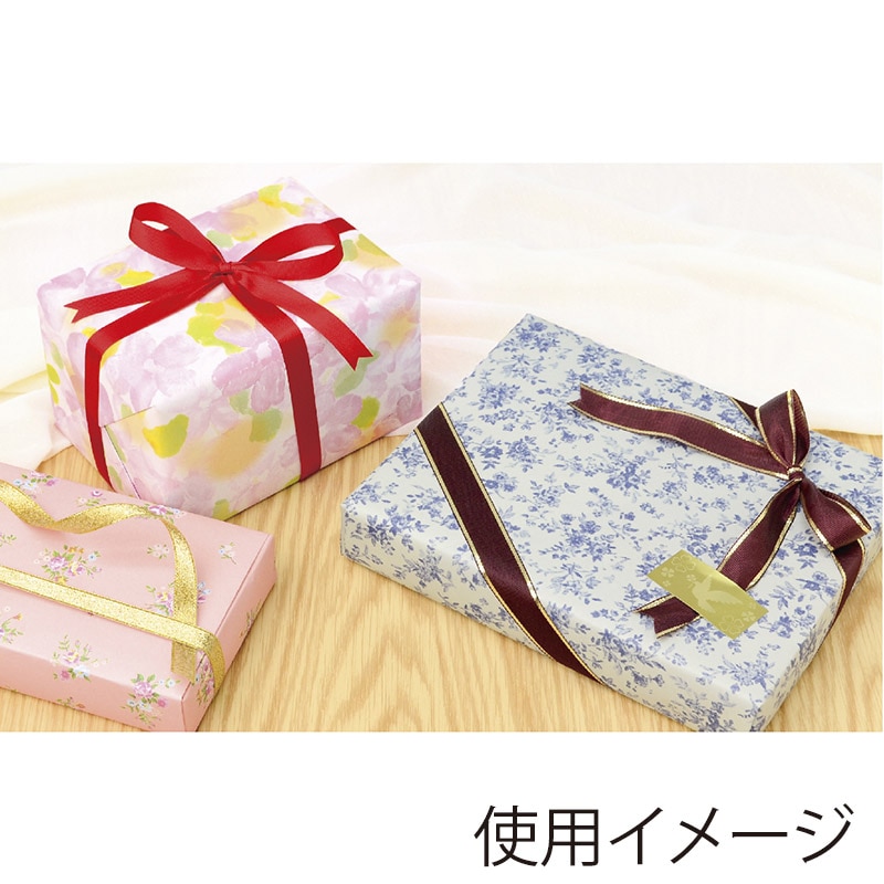 ササガワ 包装紙 ブルーフラワー 全判 49-2500 50枚 1包(ご注文単位1包)【直送品】