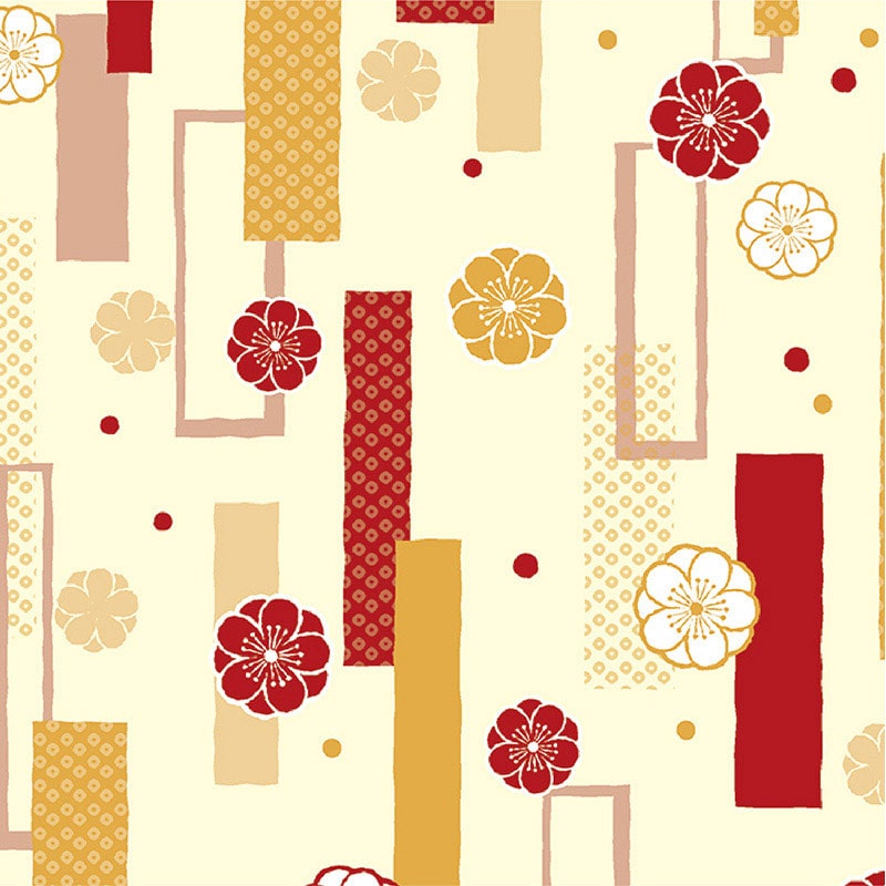 ササガワ 包装紙 梅小町 半才判 49-1721 50枚 1包(ご注文単位1包)【直送品】