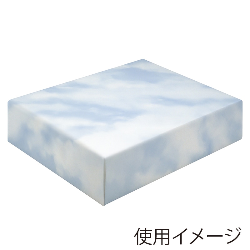 ササガワ 包装紙 クラウド　ブルー半才判 49-1812　50枚 1包（ご注文単位1包）【直送品】