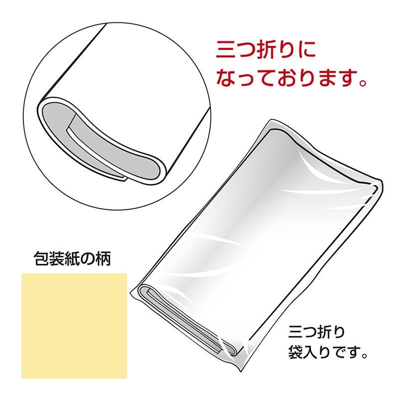 ササガワ 包装紙 半才判 アイボリーサンド 50枚 49-1205 1包(ご注文単位1包)【直送品】