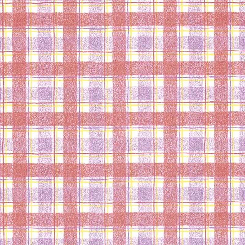 ササガワ 包装紙 半才判　タータンチェックR　10枚巻き 49-7256 1本（ご注文単位1本）【直送品】