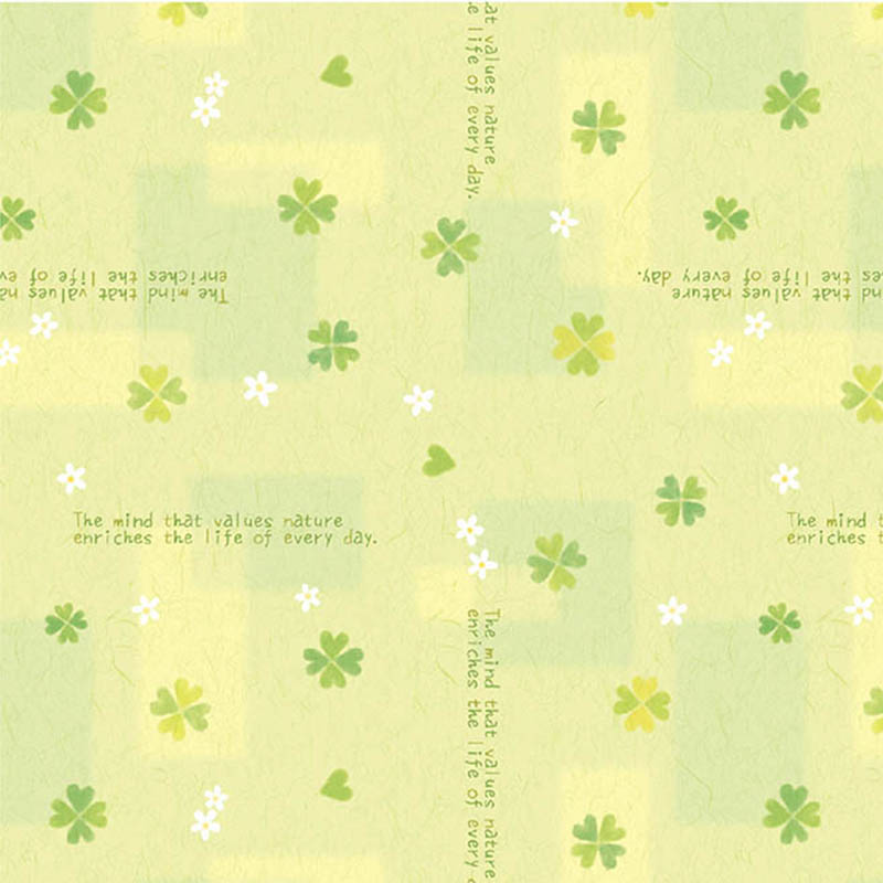 ササガワ 包装紙 全判　ハッピークローバー　10枚巻き 49-8564 1本（ご注文単位1本）【直送品】