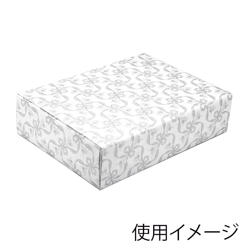 ササガワ 包装紙 全判 フラールリボン銀 10枚巻き 49-8855 1本(ご注文単位1本)【直送品】