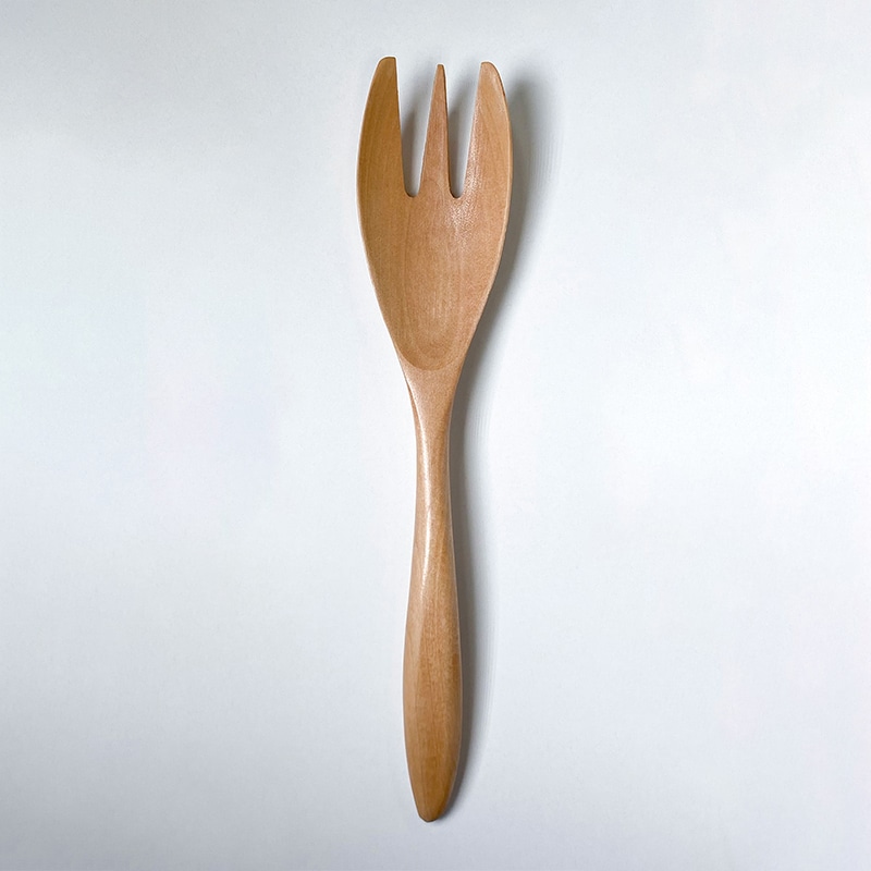 三義漆器店 木製サーバーフォーク NA 1個(ご注文単位5個)【直送品】