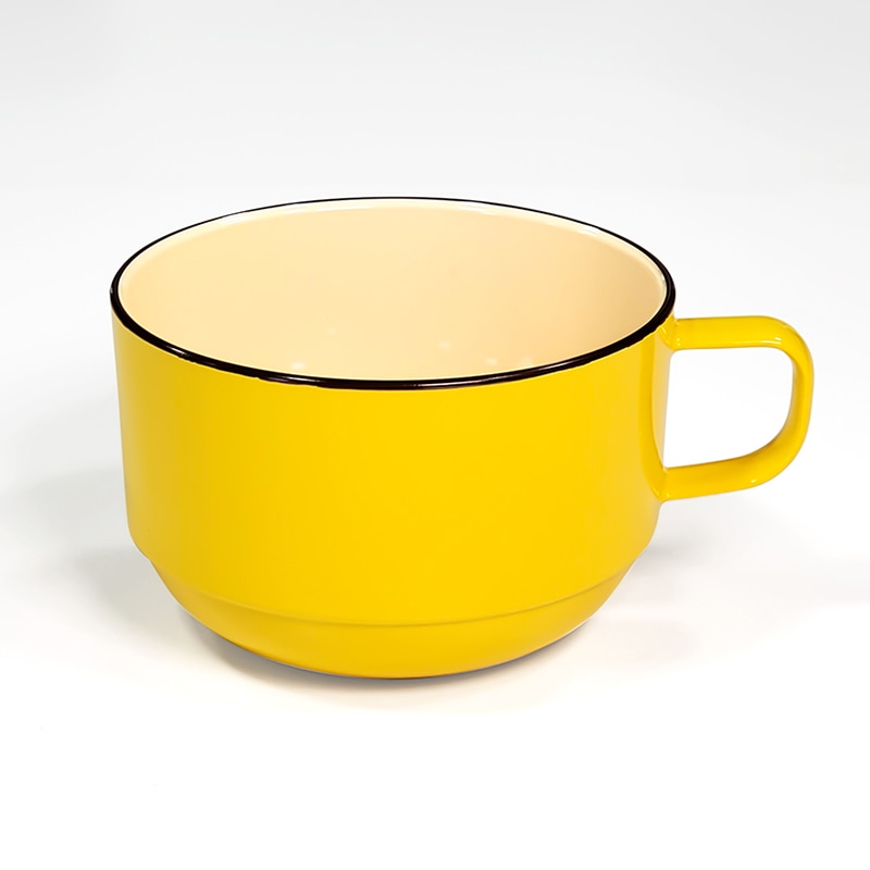 三義漆器店 樹脂容器　スタックスープマグカップ YE  1個（ご注文単位3個）【直送品】