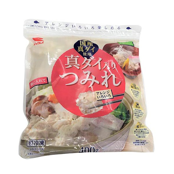 真ダイ入りつみれ 400g 冷凍 1個※軽(ご注文単位1個)※注文上限数12まで【直送品】