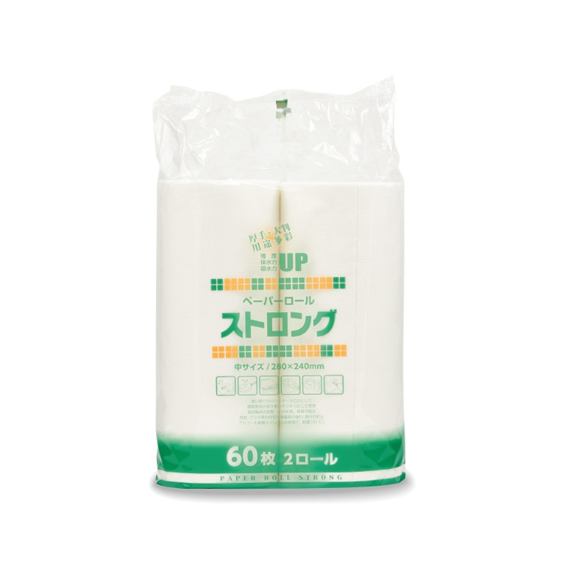大黒工業 ペーパーストロング 中 S80-M 60枚 2ロール/パック(ご注文単位1パック)【直送品】