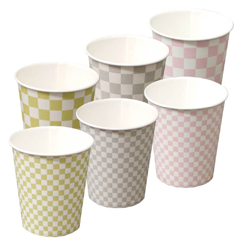 大黒工業 紙カップ 7oz Ichimatsu 50個/袋（ご注文単位1袋)【直送品】