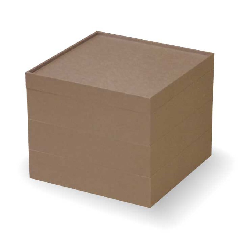 大黒工業 V-BOX 6.5寸 ブラウン(金ボール付) 三段 1個/袋（ご注文単位1袋)【直送品】