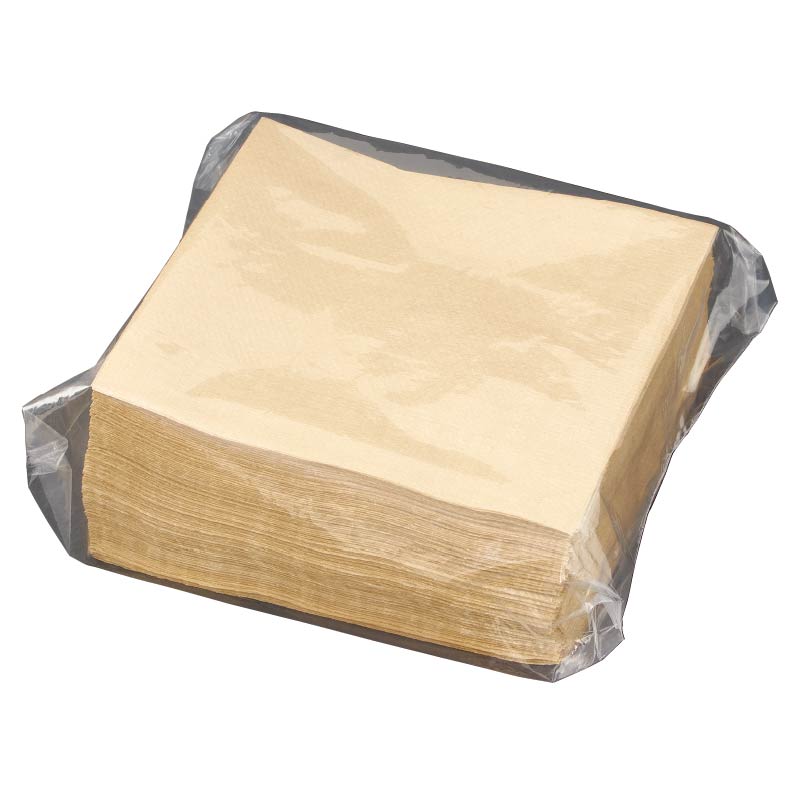 大黒工業 未晒ナプキン紙 四ツ折 100枚/袋（ご注文単位1袋)【直送品】