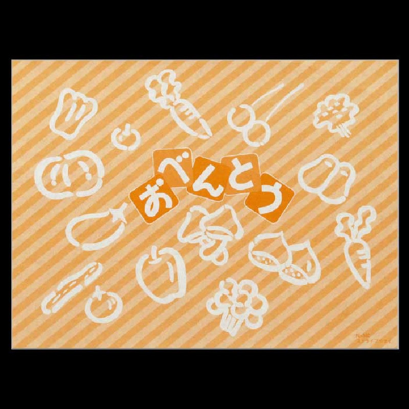大黒工業 折掛紙 592 [ストライプ野菜] No.592  500枚/袋（ご注文単位1袋)【直送品】