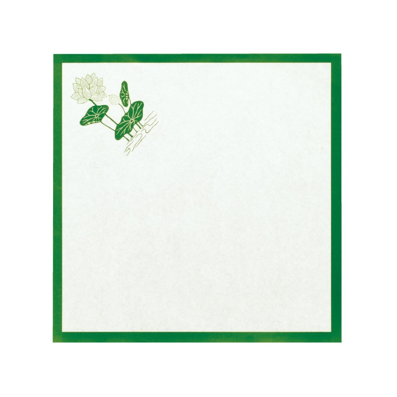 大黒工業 敷紙 [緑蓮] 6寸 1000枚/袋（ご注文単位1袋)【直送品】