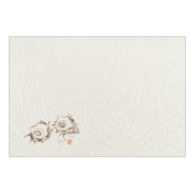 大黒工業 テーブルマット #605 さざえ 100枚/袋（ご注文単位1袋)【直送品】