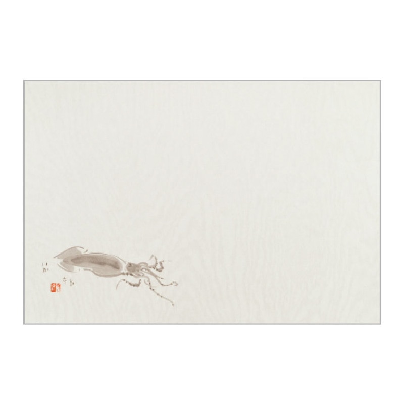 大黒工業 テーブルマット #606 いか 100枚/袋（ご注文単位1袋)【直送品】