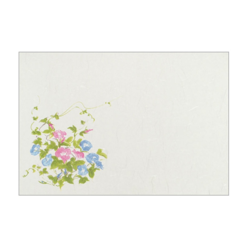 大黒工業 テーブルマット #957 朝顔 100枚/袋（ご注文単位1袋)【直送品】