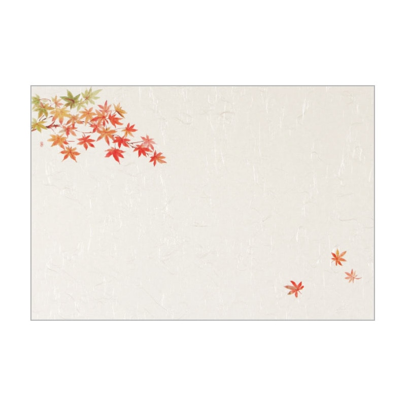 大黒工業 テーブルマット T-124 紅葉 100枚/袋（ご注文単位1袋)【直送品】