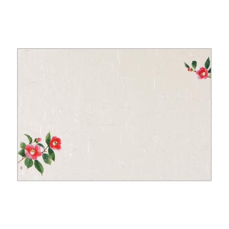 大黒工業 テーブルマット T-128 椿 100枚/袋(ご注文単位1袋)【直送品】