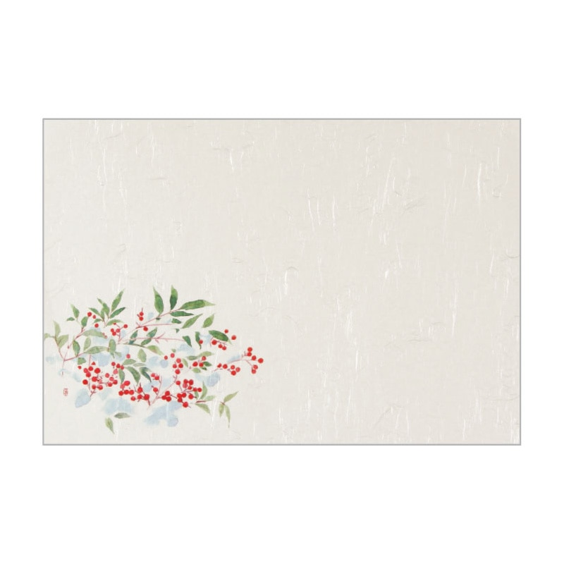 大黒工業 テーブルマット T-129 南天 100枚/袋(ご注文単位1袋)【直送品】