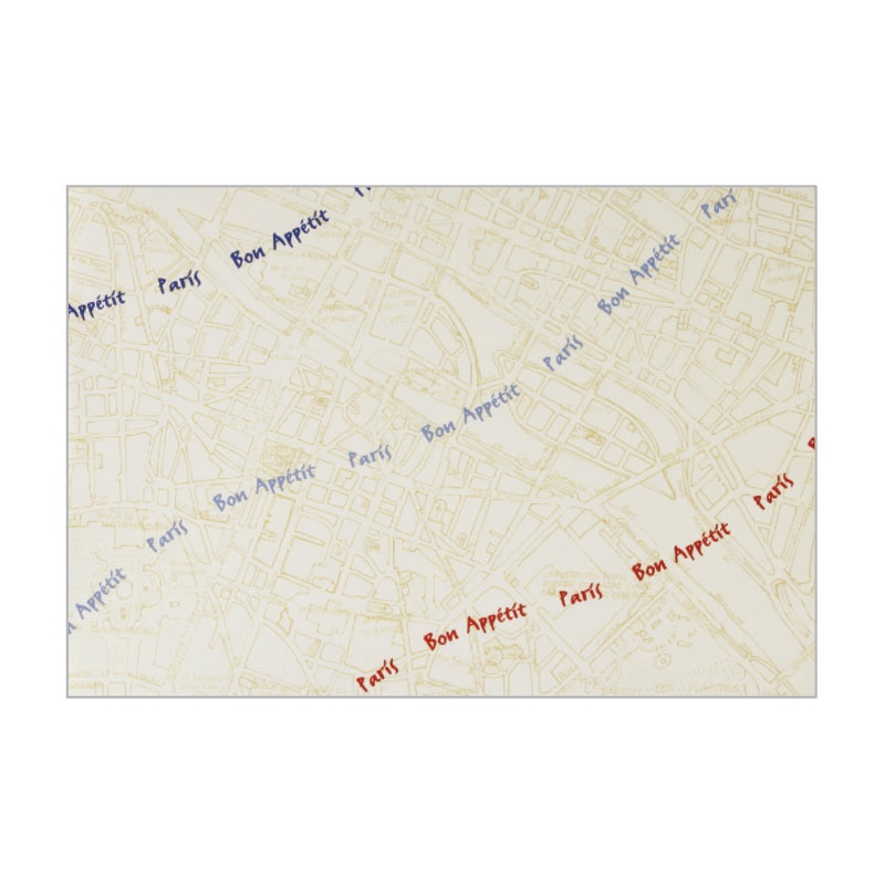 大黒工業 テーブルマット T-204 BonParis01 100枚/袋(ご注文単位1袋)【直送品】