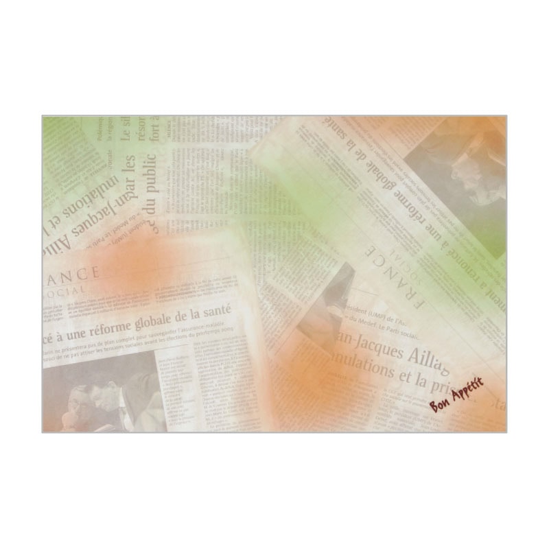 大黒工業 テーブルマット T-205 BonParis02 100枚/袋(ご注文単位1袋)【直送品】