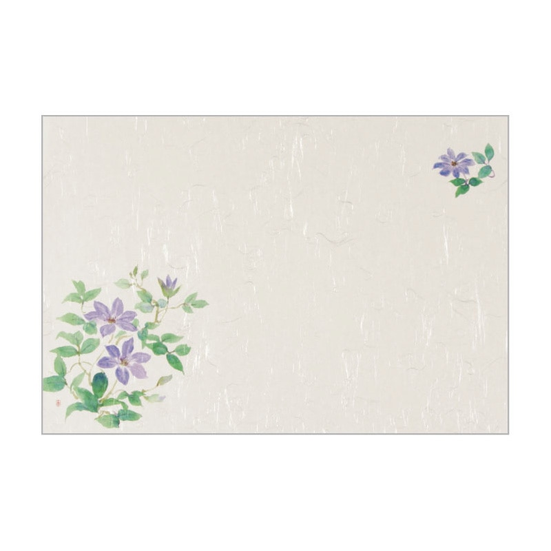 大黒工業 テーブルマット T-113 クレマチス 100枚/袋（ご注文単位1袋)【直送品】