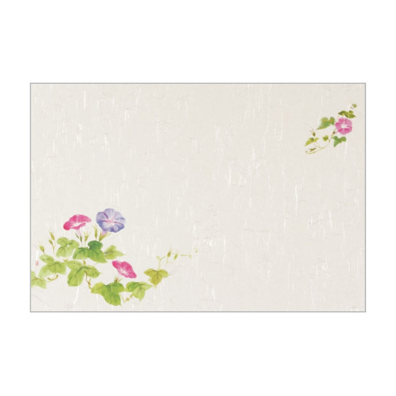 大黒工業 テーブルマット T-114 朝顔 100枚/袋（ご注文単位1袋)【直送品】