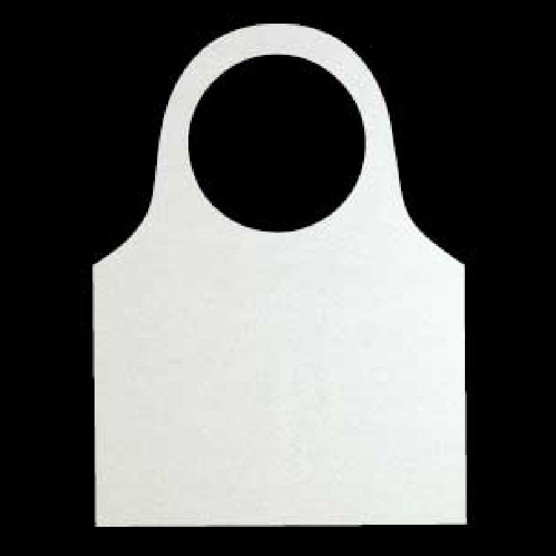 大黒工業 紙エプロン かんたんエプロン 無地 L 200749 100枚/束(ご注文単位20束)【直送品】