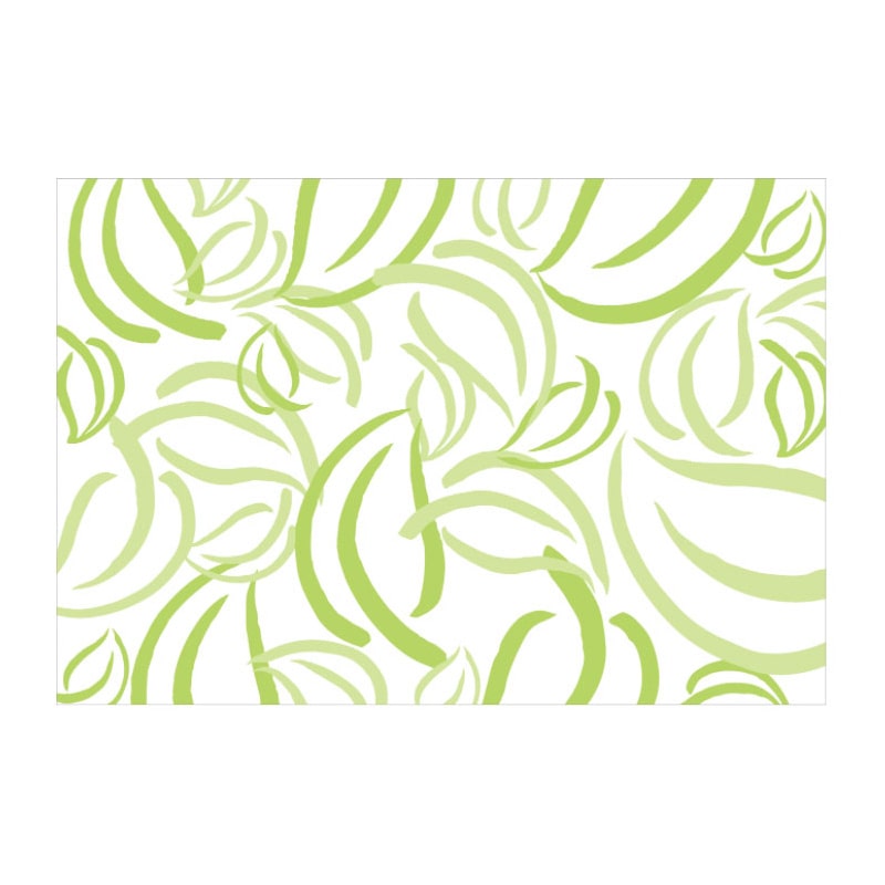 大黒工業 Eテーブルマット 121 リーフ 白×緑 No.121  100枚/袋（ご注文単位1袋)【直送品】