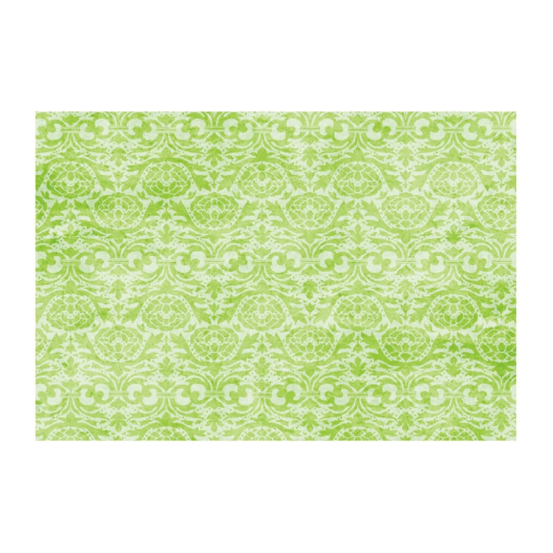 大黒工業 Eテーブルマット 123 ダマスク グリーン No.123  100枚/袋（ご注文単位1袋)【直送品】