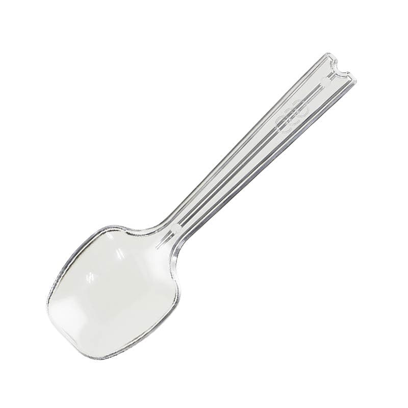 大黒工業 平スプーン#80 透明 バラ 1000本/箱（ご注文単位1箱)【直送品】