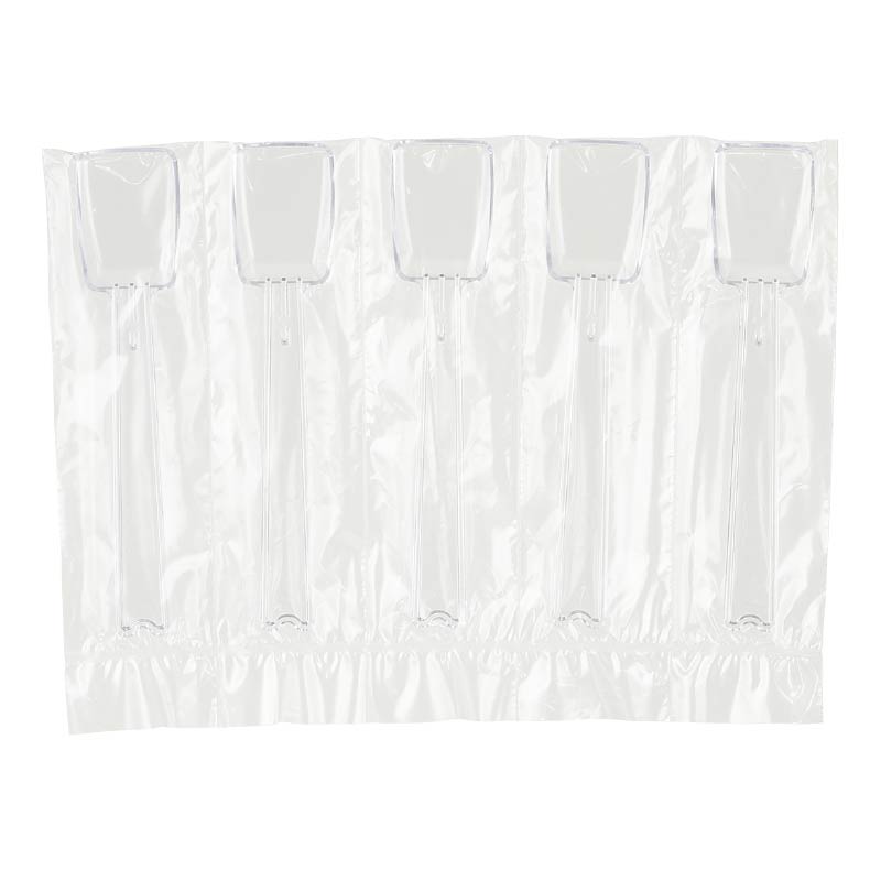 大黒工業 角スプーン#90 透明 5連 1000本/箱（ご注文単位1箱)【直送品】