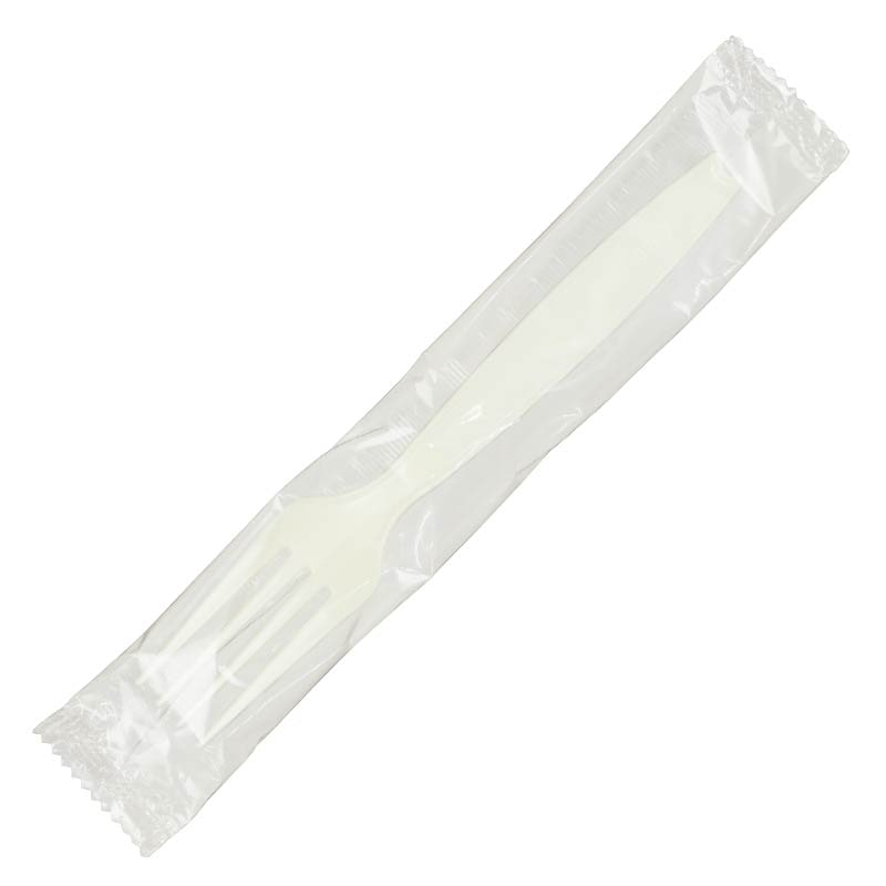 大黒工業 フォーク#160 白 単袋 500本/袋（ご注文単位1袋)【直送品】