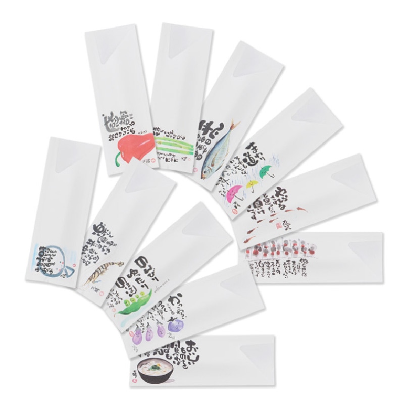 大黒工業 箸袋 11柄アソート やすらぎ 500枚/袋（ご注文単位1袋)【直送品】