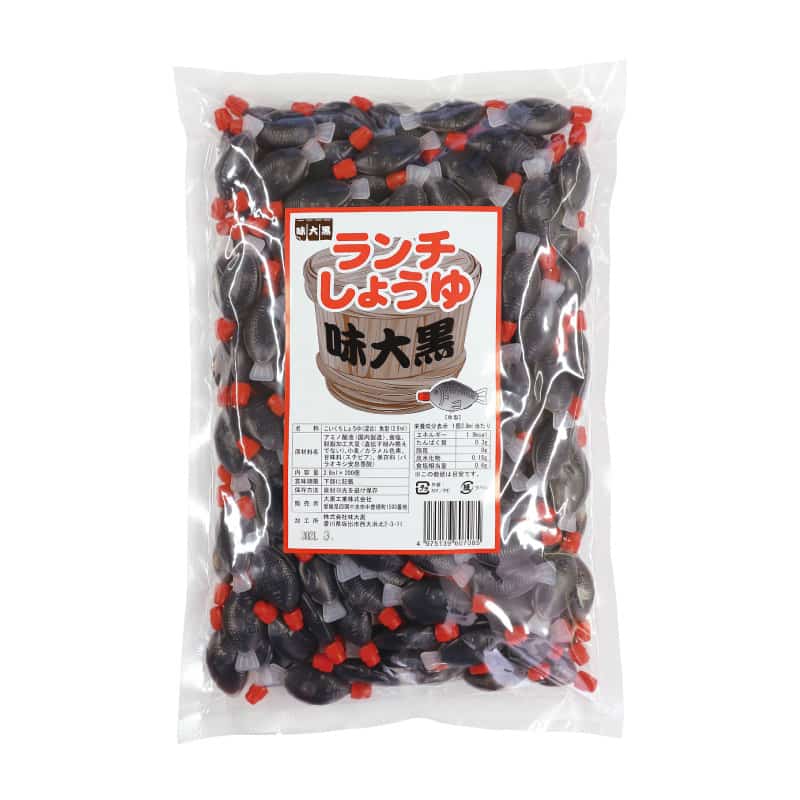 大黒工業 ランチしょうゆ 魚大 こいくちしょうゆ 2.8ml 200個入 1パック※軽/袋（ご注文単位1袋）【直送品】