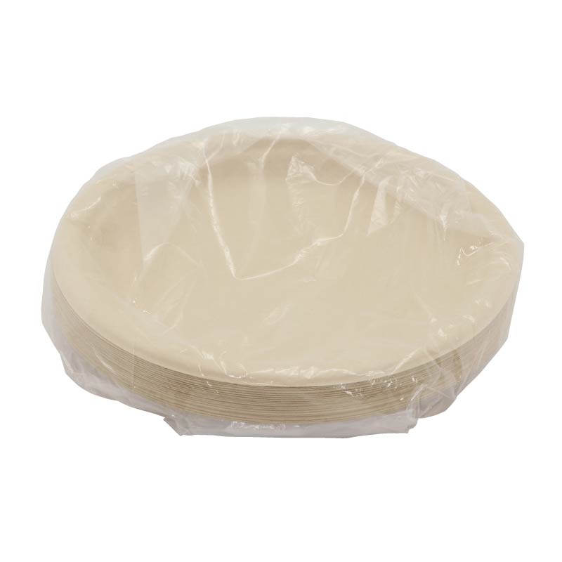 大黒工業 未晒バガスプレート φ23cm 50枚入 3290068 50枚/袋(ご注文単位1袋)【直送品】