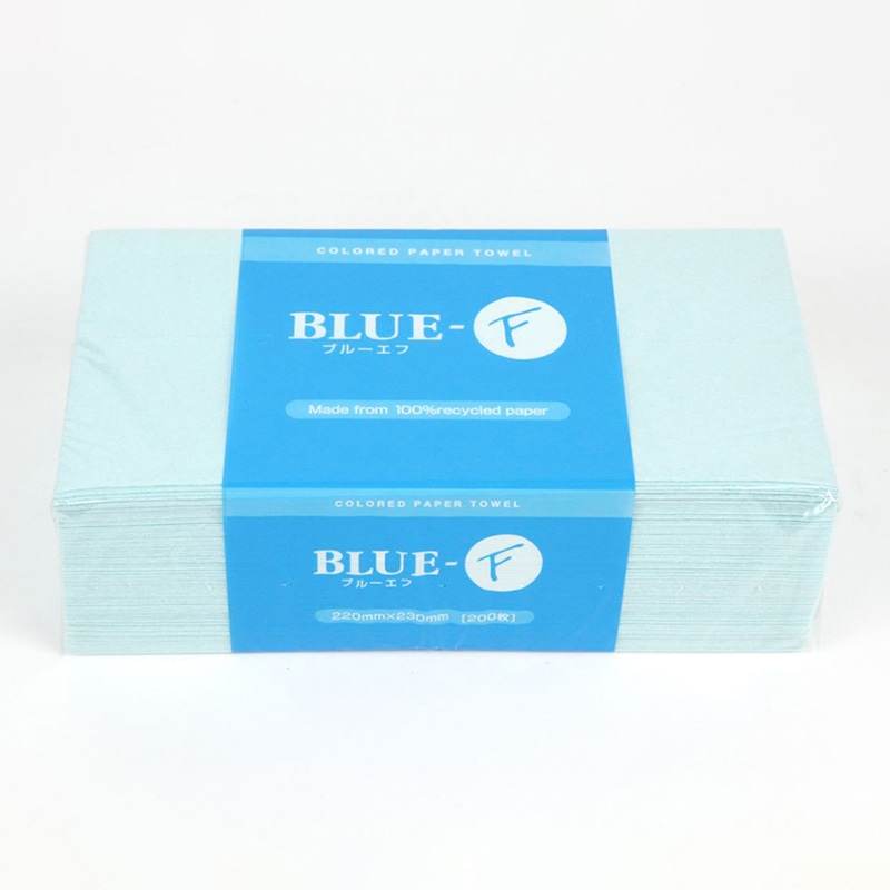 太洋紙業 ペーパータオル　ブルーエフ 中判　レギュラー　200枚  1個（ご注文単位50個）【直送品】